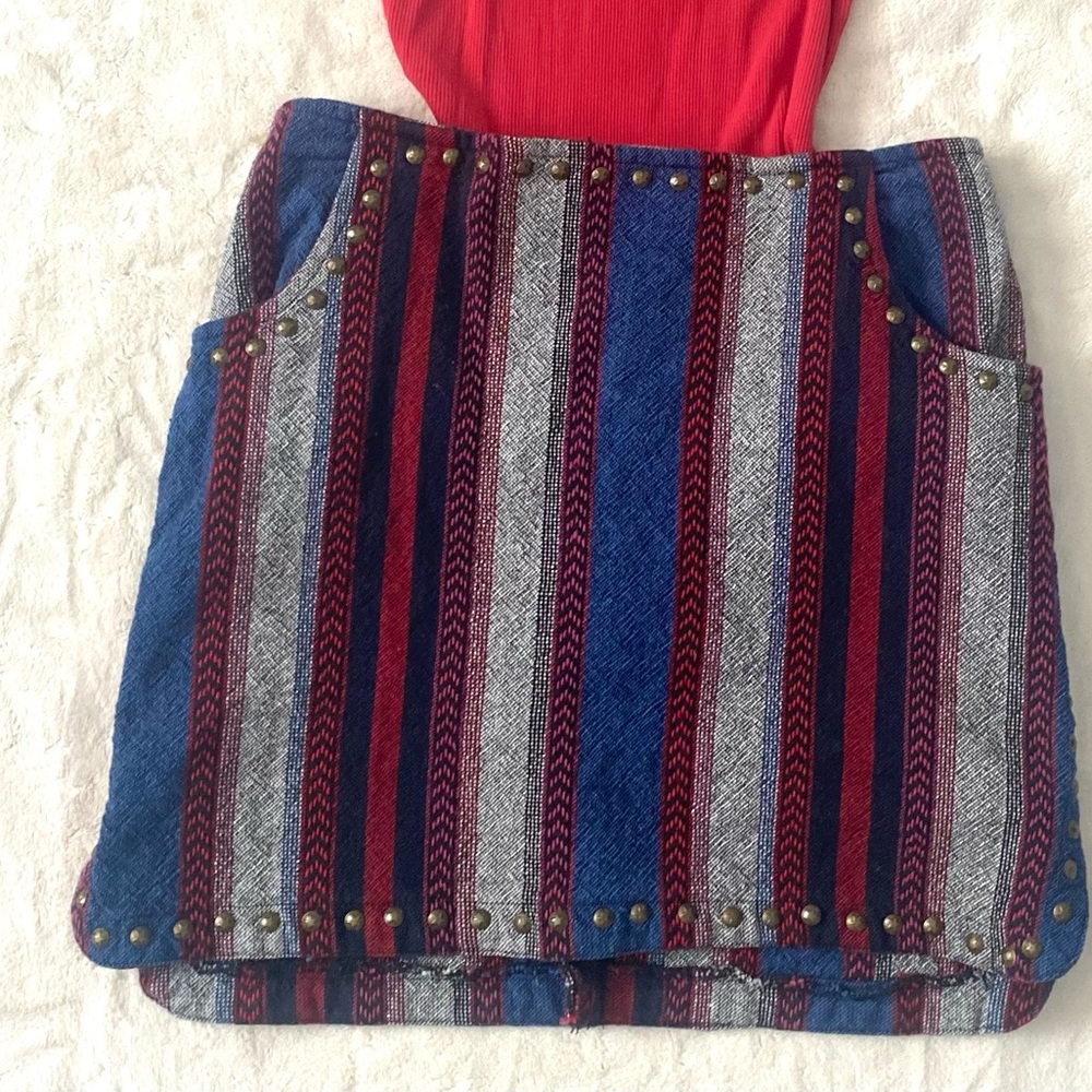 Western print skirt, could be dressed up or casually worn.